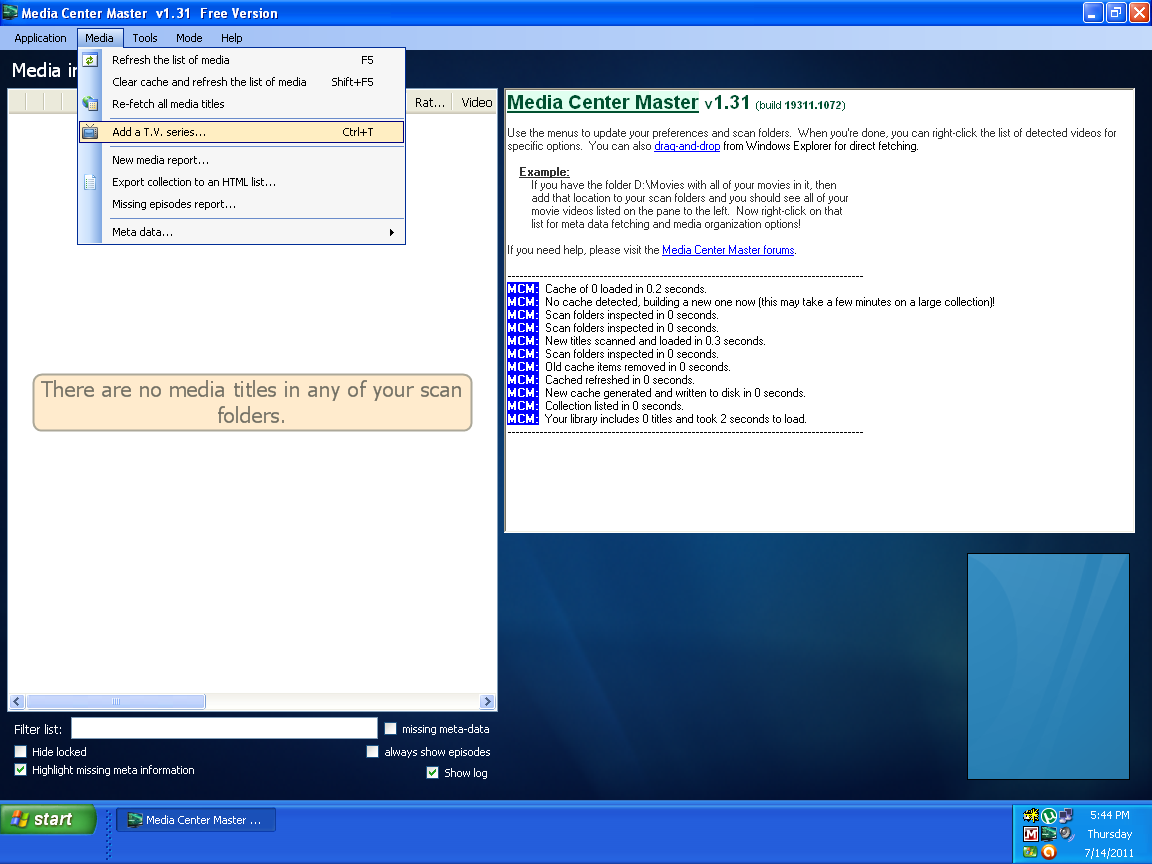 Media Center Master userdriven wiki